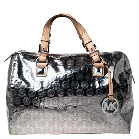 michael kors handtasche 7f697ac|michael kors silver satchel handbag.